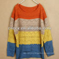 12STC0589 красочно оформленный трикотажные женщин свитер джемпер